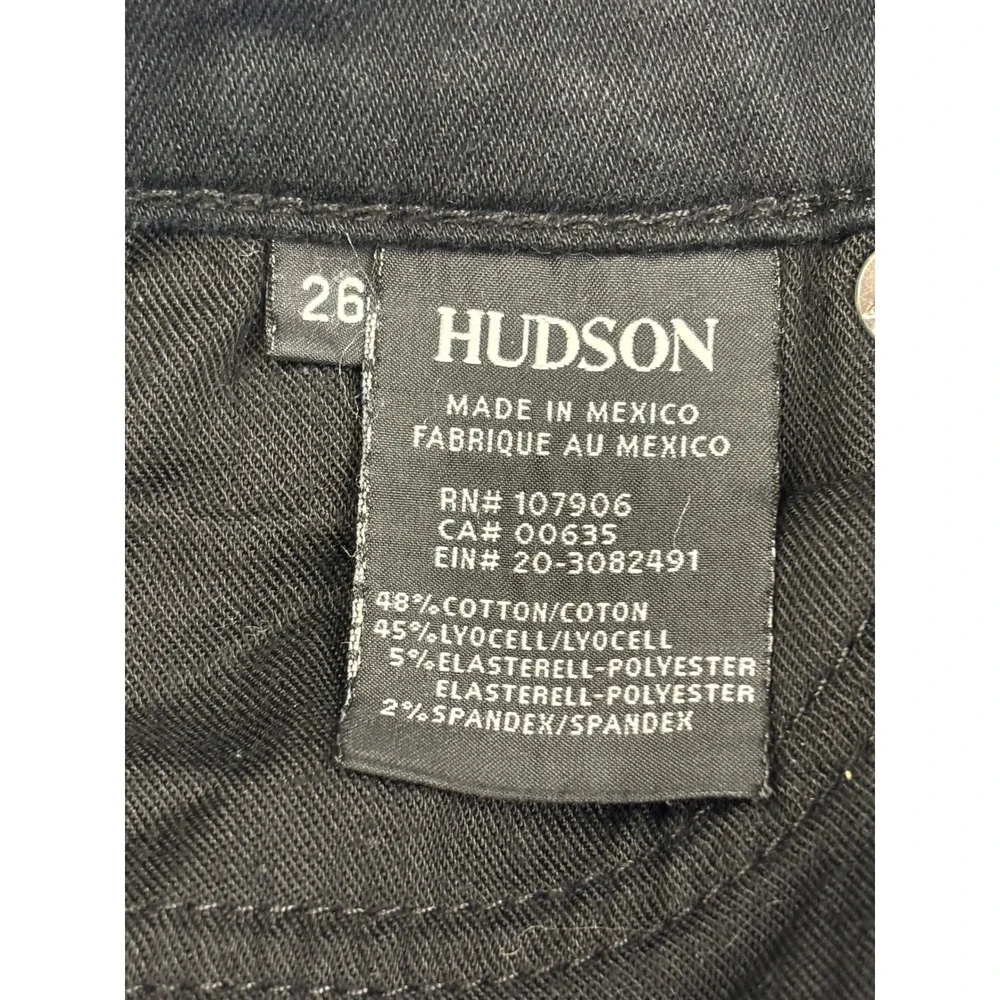 Hudson Krista Ankle Super Skinny Jeans Black Size 26 NWA407ZHE‎ Low Rise Denim